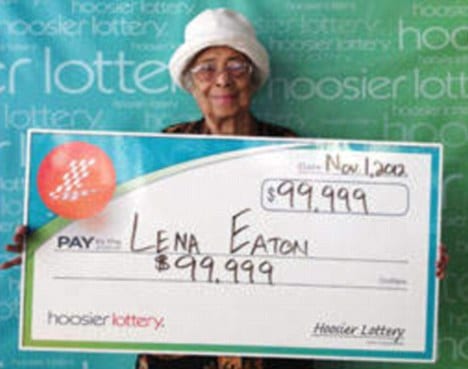 Vrouw van 91 wint tweemaal achter elkaar de Lotto
